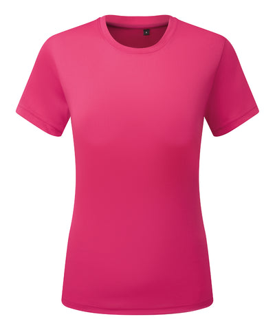 Womens TriDri® cationic recycled textured tee | hot pink