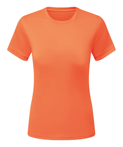 Womens TriDri® cationic recycled textured tee | lightning orange