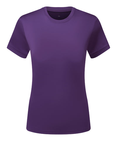 Womens TriDri® cationic recycled textured tee | bright purple