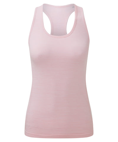 Womens TriDri® recycled seamless 3D fit multi-sport flex vest | light pink melange