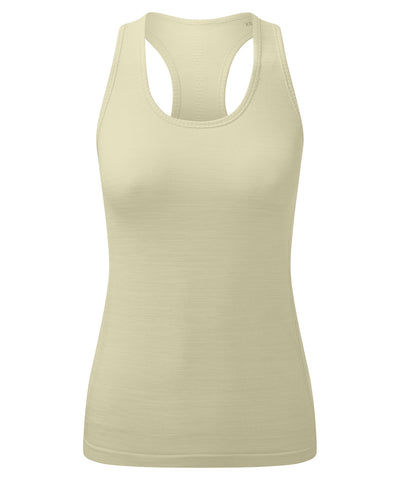 Womens TriDri® recycled seamless 3D fit multi-sport flex vest | sage green melange