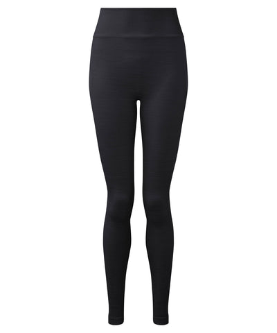 Womens TriDri® recycled seamless 3D fit multi-sport flex leggings | black