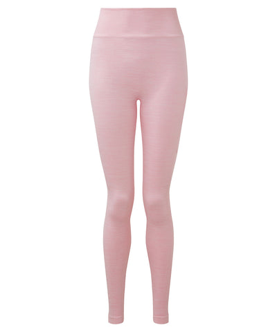 Womens TriDri® recycled seamless 3D fit multi-sport flex leggings | light pink melange