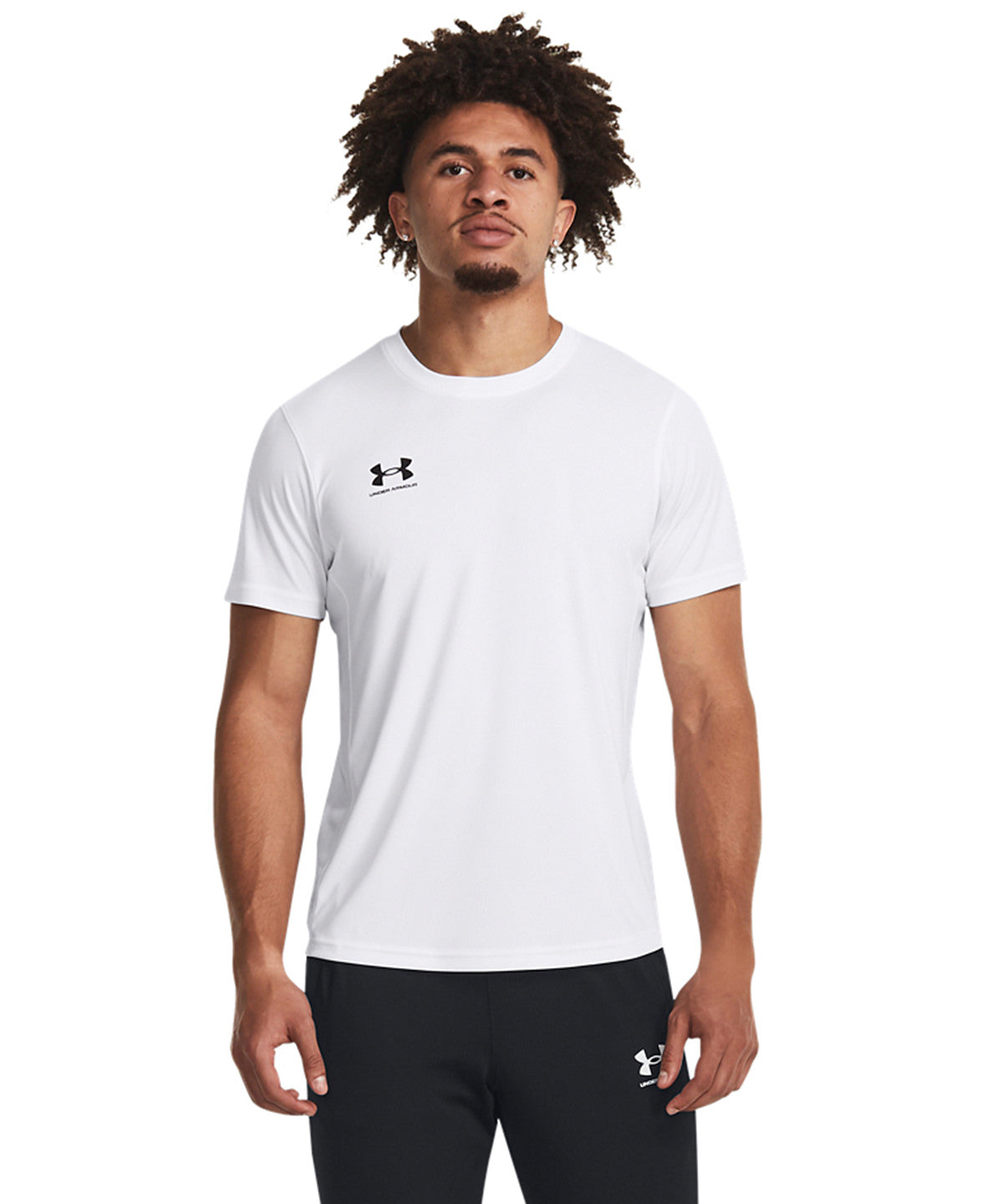 Mens UA Challenger Training Short Sleeve | black/white