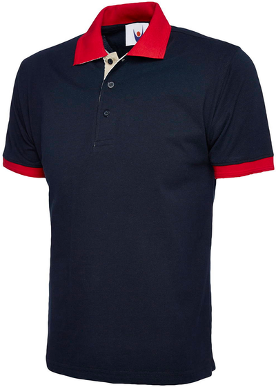 Contrast Poloshirt | Navy