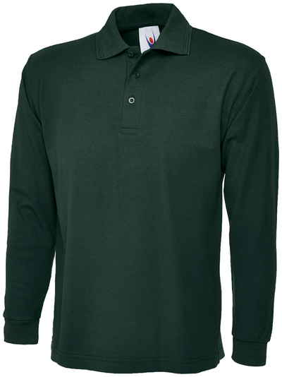Longsleeve Classic Poloshirt | Bottle Green