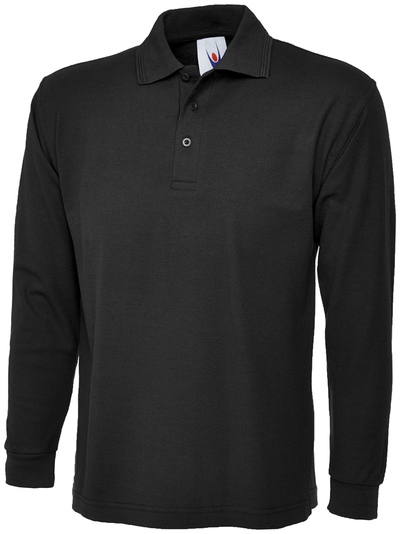 Longsleeve Classic Poloshirt | Black