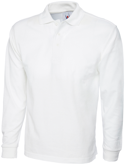 Longsleeve Classic Poloshirt | White