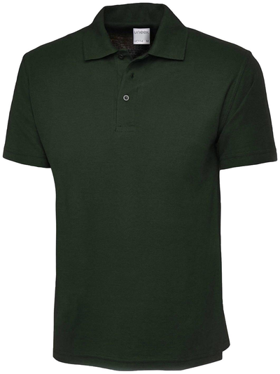 Mens Active Cotton Poloshirt | Bottle Green