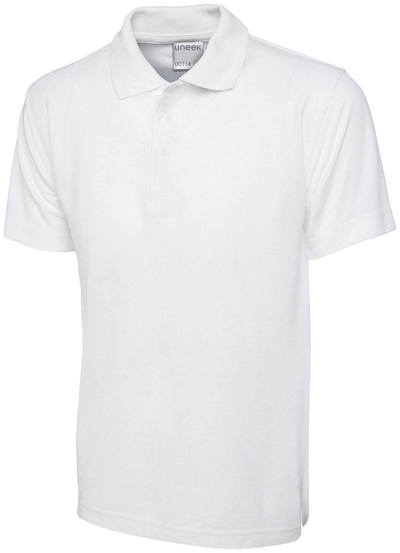 Mens Active Cotton Poloshirt | White