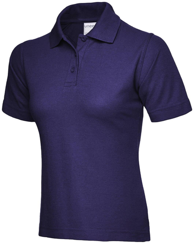 Ladies Active Cotton Poloshirt | Purple