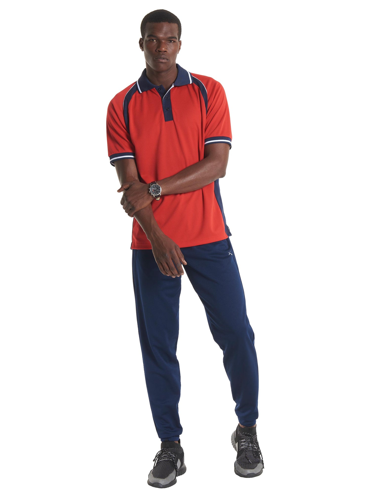 Sports Poloshirt | Black/Red