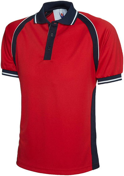 Sports Poloshirt | Red/Navy