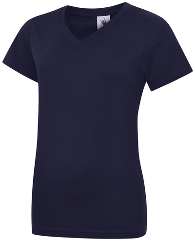 Ladies Classic V-Neck T-Shirt | Navy