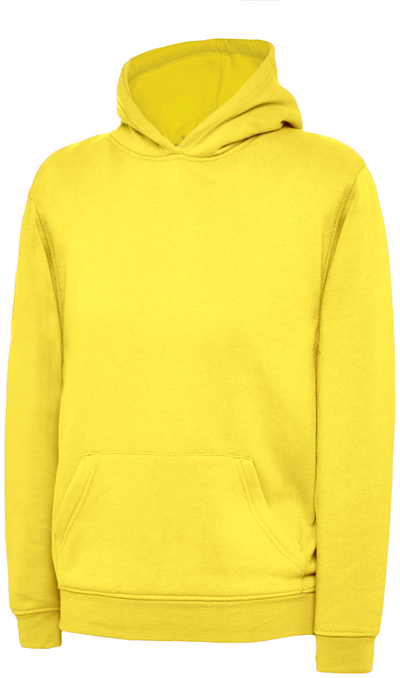 Childrens Classic Hooded Sweatshirt | Yellow