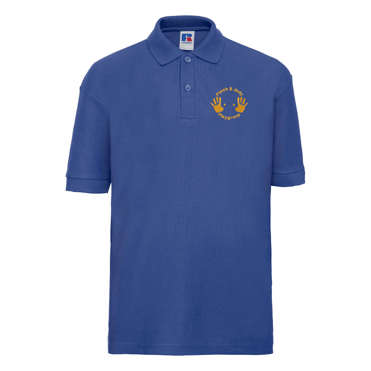 Punch and Judy Playgroup | Kids polo shirt | Bright Royal