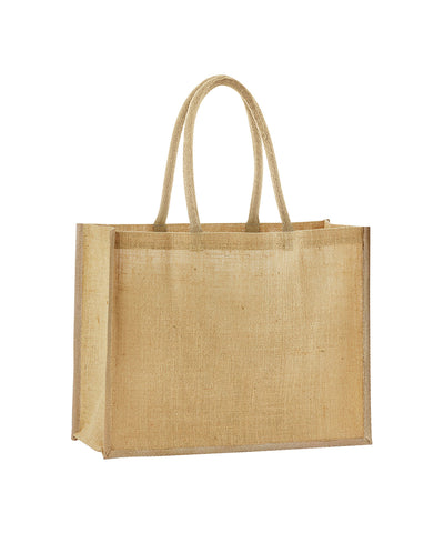 Natural starched jute classic shopper | natural