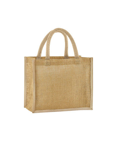 Natural starched jute midi tote | natural