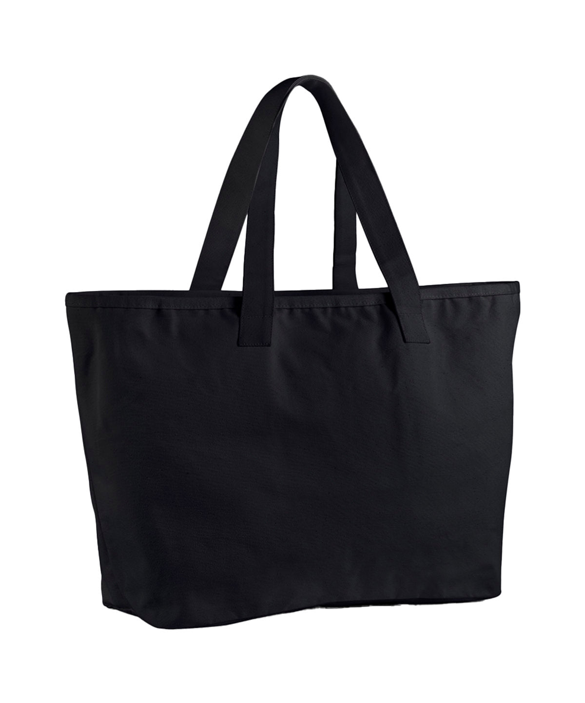 Oversized heavy duty canvas tote bag | black