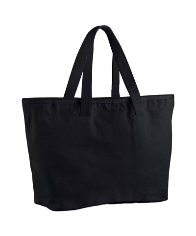 Oversized heavy duty canvas tote bag | black