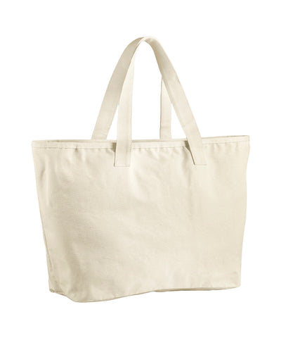 Oversized heavy duty canvas tote bag | natural