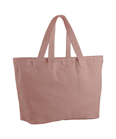 Oversized heavy duty canvas tote bag | rose