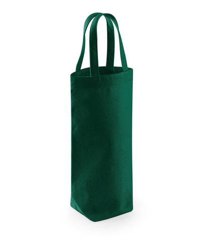Fairtrade cotton bottle bag | bottle green