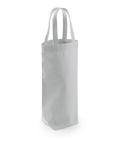 Fairtrade cotton bottle bag | light grey