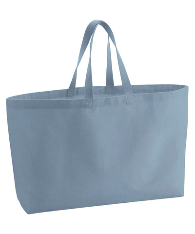 Oversized canvas tote bag | dusty blue