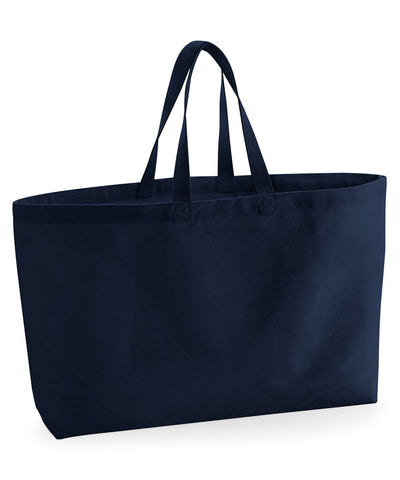 Oversized canvas tote bag | french navy