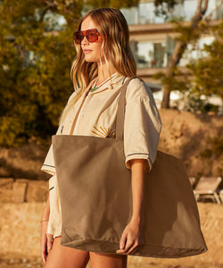 Oversized canvas tote bag | black