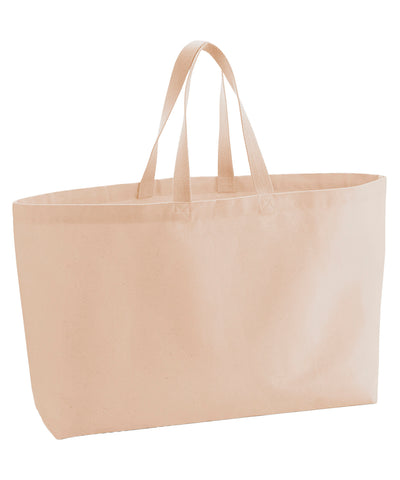 Oversized canvas tote bag | peach