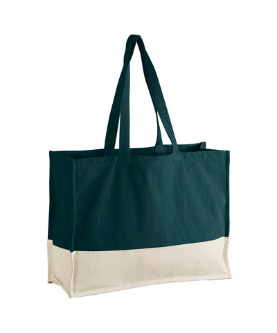 EarthAware® organic contrast shopper | dark marine/natural
