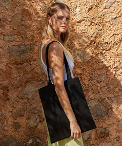 Recycled cotton tote | black