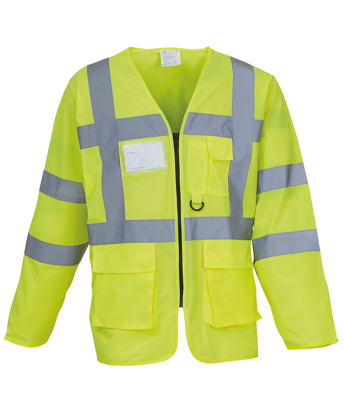 Hi-vis executive long sleeve waistcoat (HVJ800) | yellow