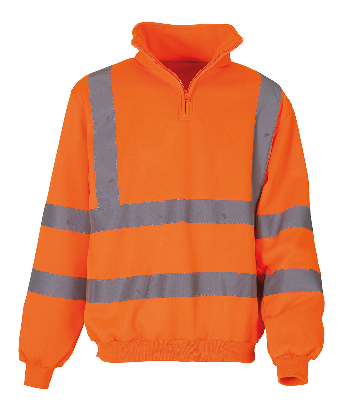 Hi-vis  zip sweatshirt (HVK06) | yellow