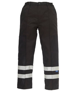 Reflective polycotton ballistic trousers (BS015T) | black