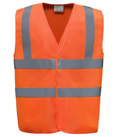 Hi-vis flame-retardant anti-static waistcoat (HVW100ASFR) | orange