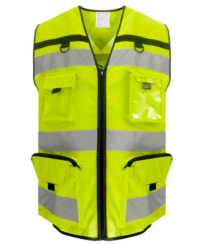 Hi-vis ripstop tool vest (HVW108) | hi-vis yellow mesh
