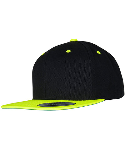 The classic snapback 2-tone  (6089MT) | black/neon yellow