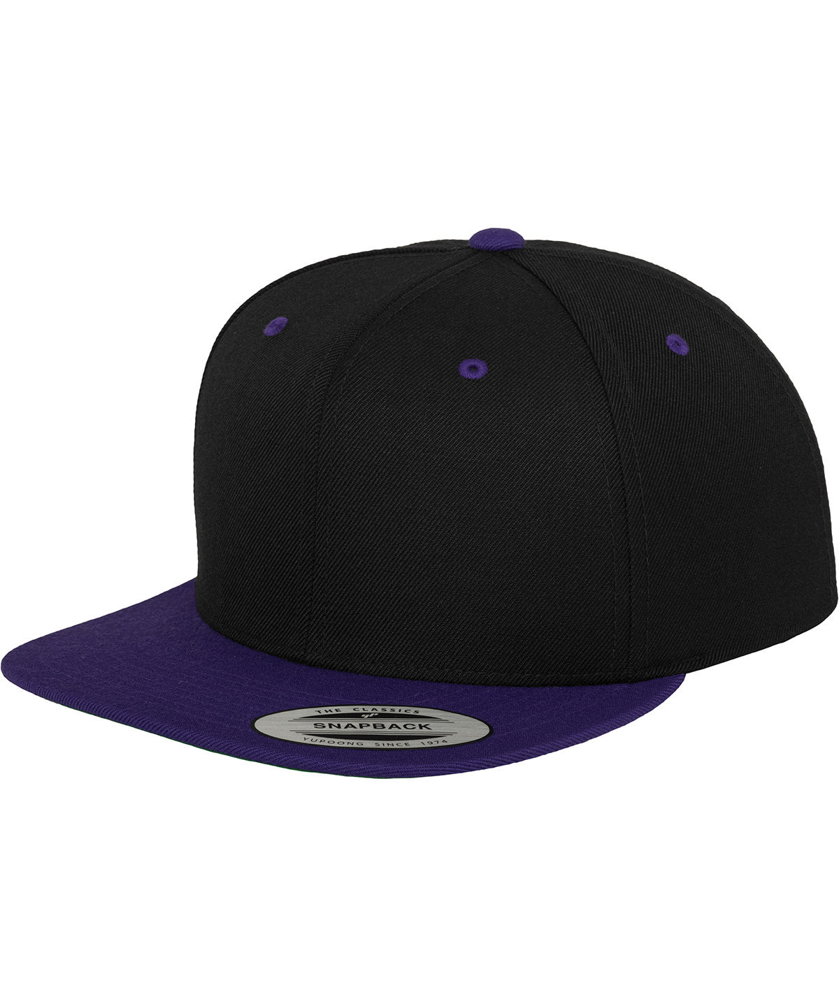 The classic snapback 2-tone  (6089MT) | black/purple