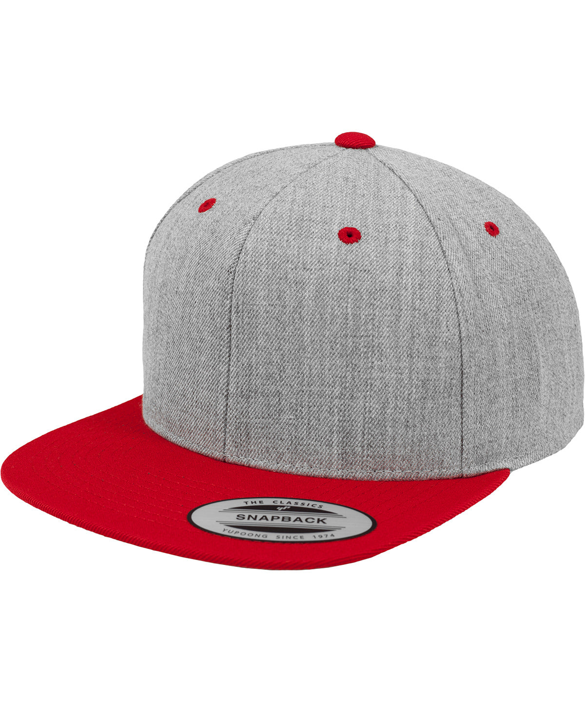 The classic snapback 2-tone  (6089MT) | heather/red