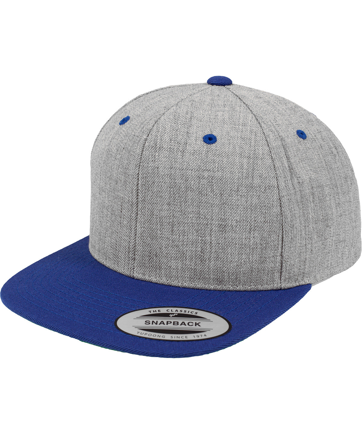 The classic snapback 2-tone  (6089MT) | heather/royal