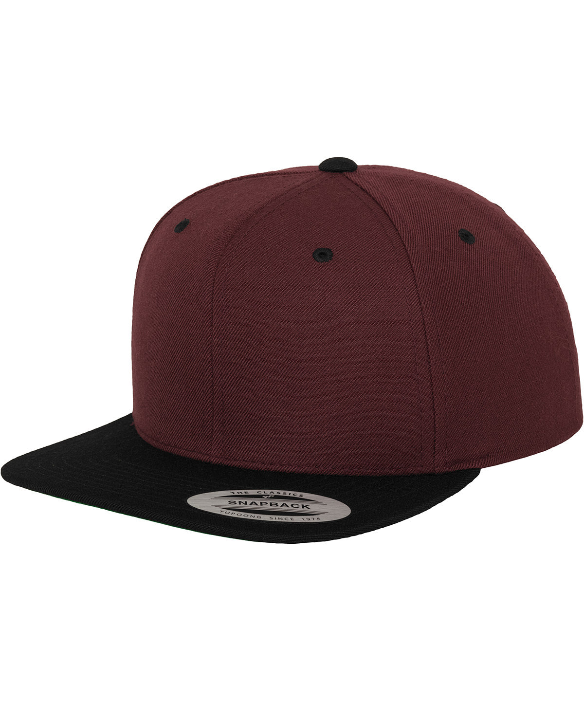 The classic snapback 2-tone  (6089MT) | maroon/black