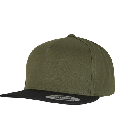 Classic 5-panel snapback (6007) | olive/black