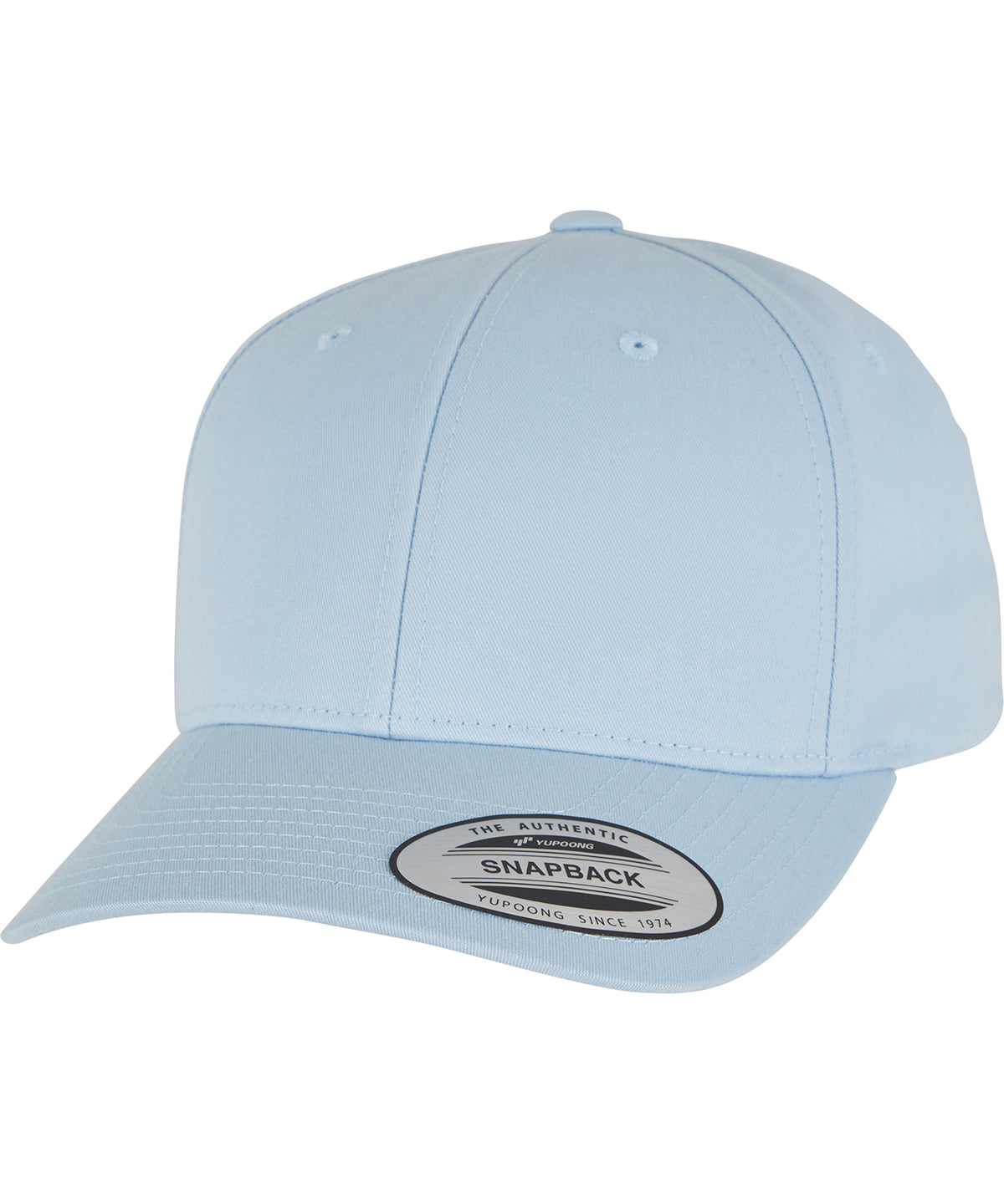 Curved classic snapback (7706)(7706) | light blue