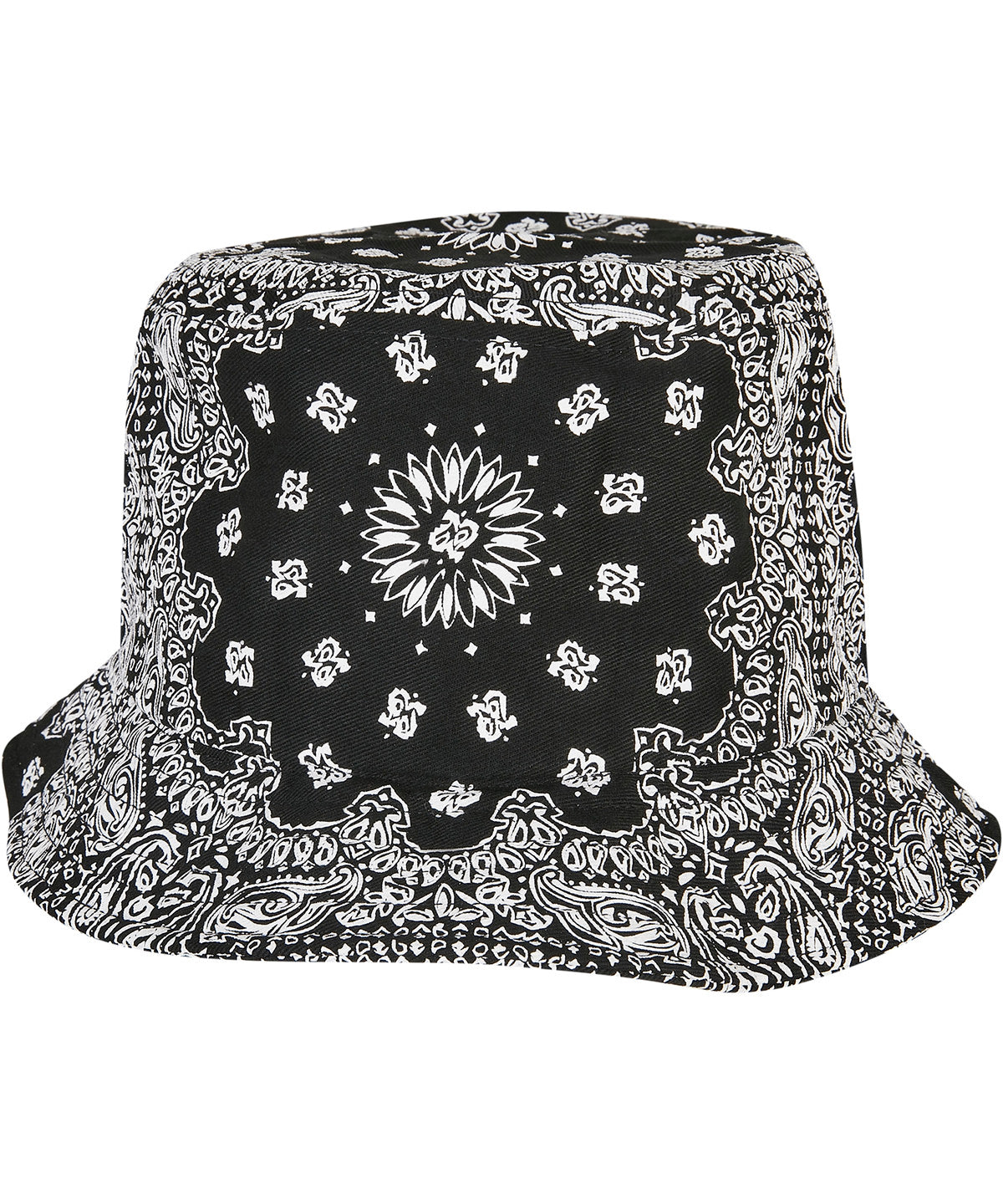 Bandana print bucket hat (5003BP) | black
