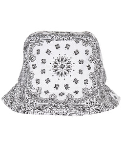Bandana print bucket hat (5003BP) | black
