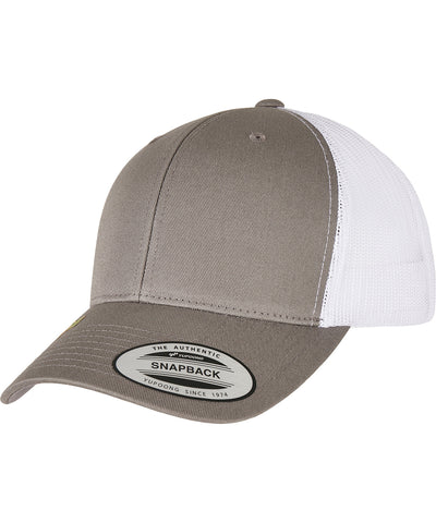 YP classics recycled retro trucker cap 2-tone (6606RT) | grey/white