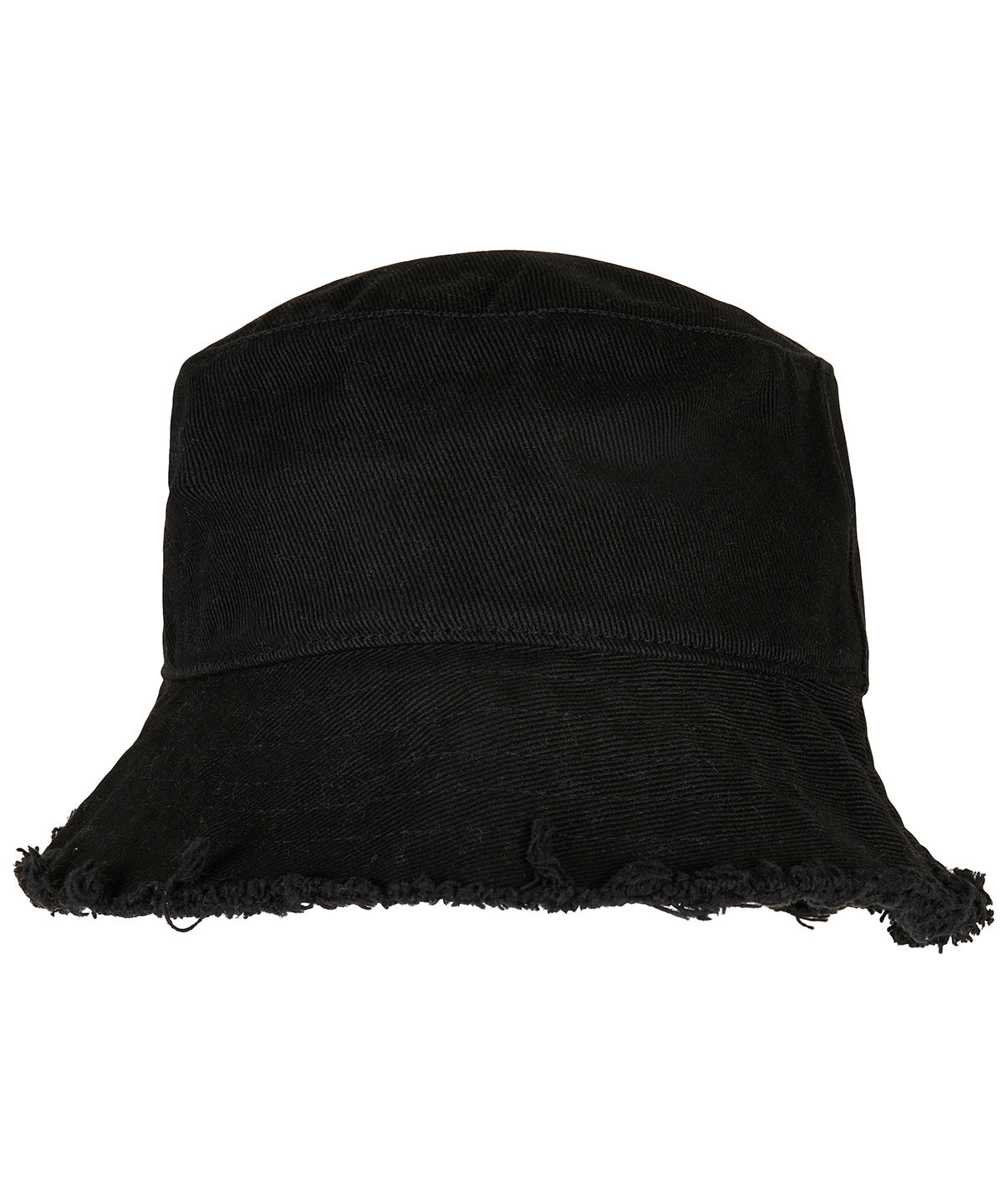 Open edge bucket hat | black